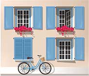 Affordable Exterior Window Shutters Next To LA